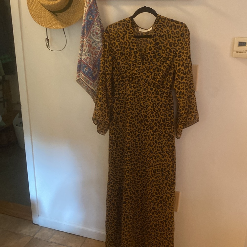 Leopard Print Maxi Dress